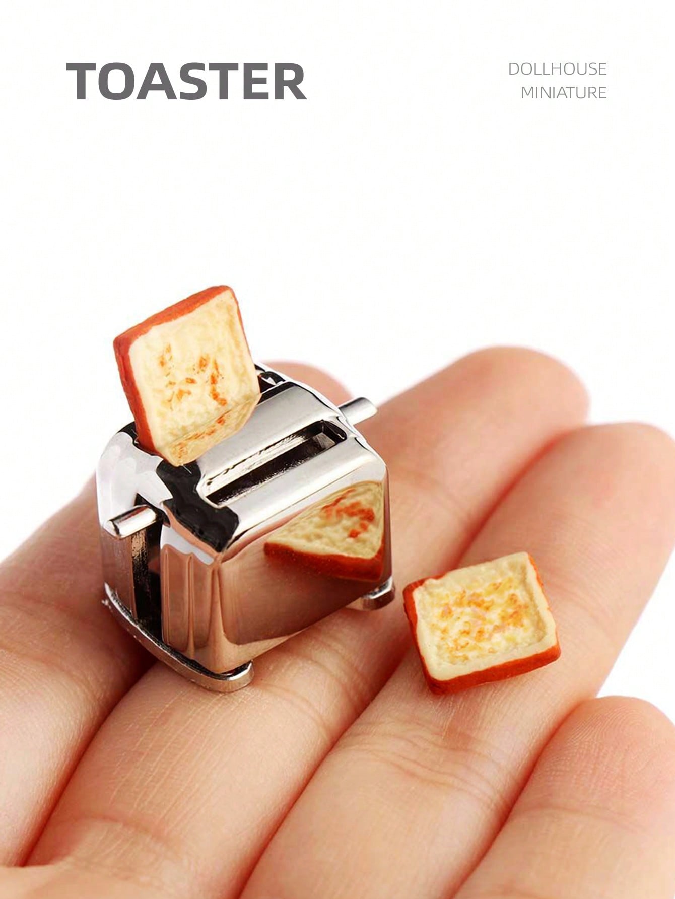 Kitchen Appliances Toys - Miniaturowy toster do domku dla lalek