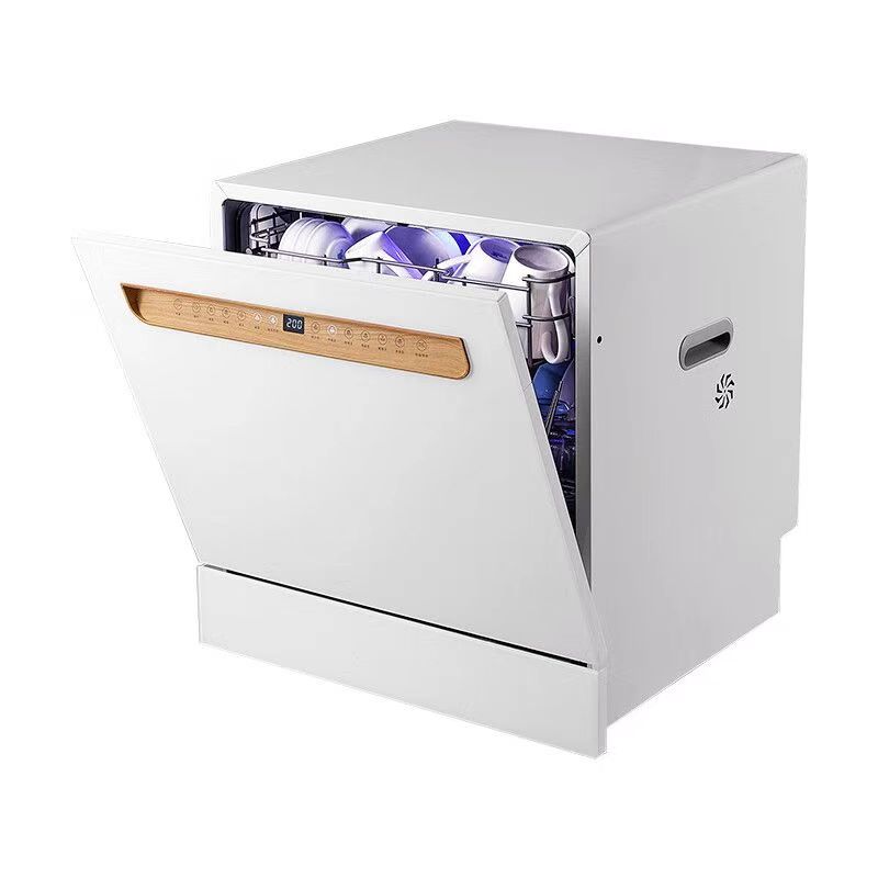 Kitchen Appliances White - Elegancka Biało-Czarna Zmywarka do Naczyń z