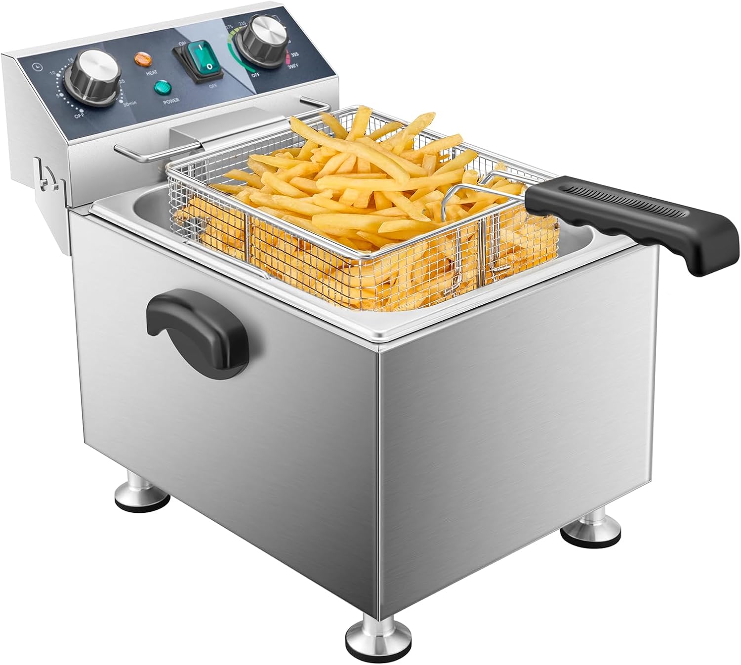 Deep Fryer Stainless - Frytkownica elektryczna - 13L 13.7QT Komercyjna
