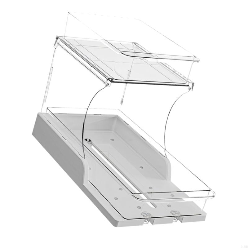 Kitchen Appliances In Store - Stylowy dwuwarstwowy obrotowy organizer kuchenny, wielofunkcyjny