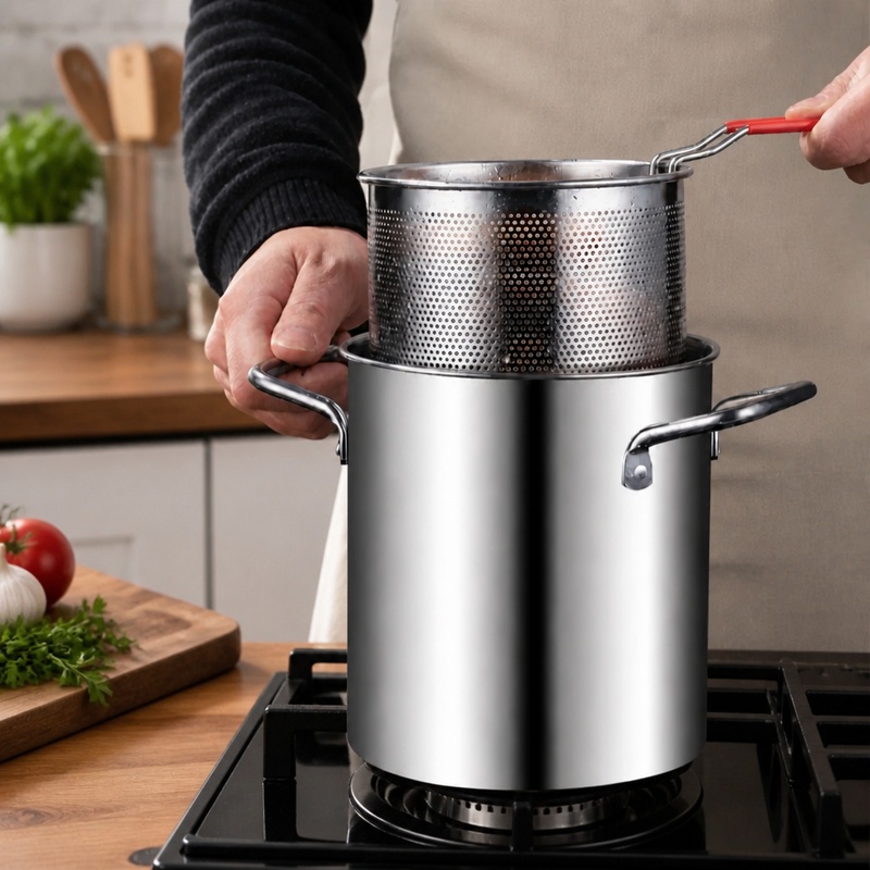 Deep Fryer Stainless - Frytkownica ze stali nierdzewnej 304 z
