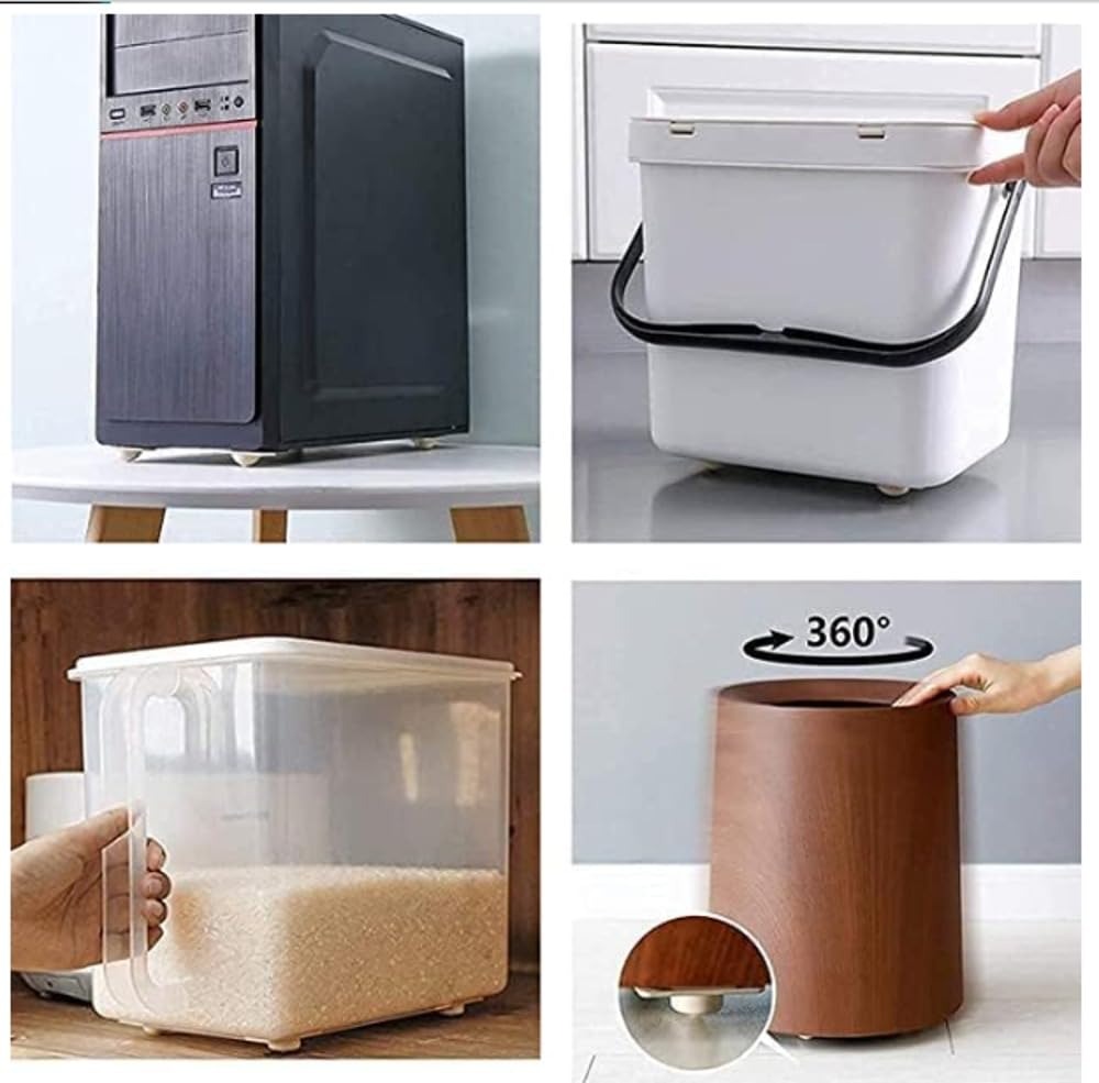 8 szt. Samoprzylepne kółka do  – Kitchen Appliances White recenzja i cena