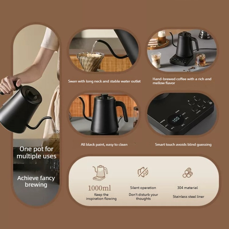 Elektryczny czajnik do kawy z  – Electric Kettle Gooseneck recenzja i cena